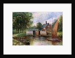 Coltishall Lock, Norfolk by John Harrap and Son