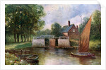 Coltishall Lock, Norfolk by John Harrap and Son
