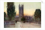 Magdalen bell tower, Oxford, Oxfordshire by George F Nicholls