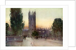 Magdalen bell tower, Oxford, Oxfordshire by George F Nicholls