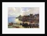 Tenby Castle and harbour, Pembrokeshire, Wales by Louis Burleigh Bruhl