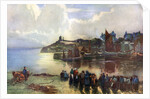 Tenby Castle and harbour, Pembrokeshire, Wales by Louis Burleigh Bruhl