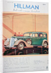 Advert for Hillman motor cars by Anonymous