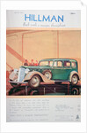 Advert for Hillman motor cars by Anonymous