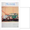 Advert for Hillman motor cars by Anonymous