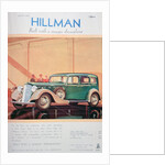 Advert for Hillman motor cars by Anonymous