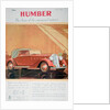 Advert for Humber motor cars by Anonymous