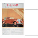 Advert for Humber motor cars by Anonymous