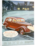 Advert for Hillman motor cars by Anonymous