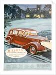 Advert for Hillman motor cars by Anonymous