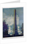 'Two Monuments of London', advert for the Hotel Cecil by W Welsh