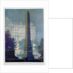 'Two Monuments of London', advert for the Hotel Cecil by W Welsh