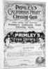 Advert for Primley's California Fruit chewing gum by Anonymous