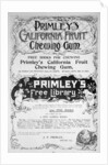 Advert for Primley's California Fruit chewing gum by Anonymous