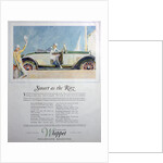Advert for the Overland Whippet Collegiate Roadster car by Anonymous