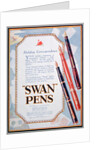 Advert for Swan pens by Anonymous