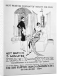 Advert for Ewart's Geyser for hot water by Anonymous