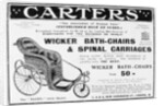 Advert for Carters' wicker bath chairs and spinal carriages by Anonymous