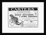 Advert for Carters' wicker bath chairs and spinal carriages by Anonymous