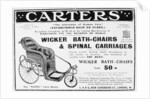 Advert for Carters' wicker bath chairs and spinal carriages by Anonymous
