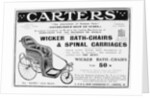 Advert for Carters' wicker bath chairs and spinal carriages by Anonymous