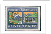 Label advertising the Jewel Tea Co of Chicago by Anonymous