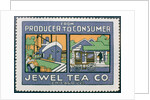 Label advertising the Jewel Tea Co of Chicago by Anonymous