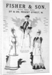 Advert for Fisher and Son, ladies' fashion by Anonymous