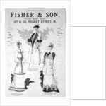 Advert for Fisher and Son, ladies' fashion by Anonymous