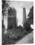 The Round Tower of Swords, Dublin, Ireland, from the east by Valentine & Sons