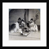 Geishas at dinner, Tokyo, Japan by Underwood & Underwood