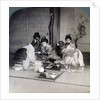 Geishas at dinner, Tokyo, Japan by Underwood & Underwood