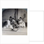 Geishas at dinner, Tokyo, Japan by Underwood & Underwood