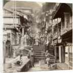 Main street up the steep side of Mount Haruna at a famous village of hot springs, Ikao, Japan by Underwood & Underwood