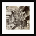 Main street up the steep side of Mount Haruna at a famous village of hot springs, Ikao, Japan by Underwood & Underwood