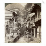 Main street up the steep side of Mount Haruna at a famous village of hot springs, Ikao, Japan by Underwood & Underwood
