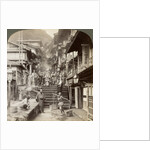 Main street up the steep side of Mount Haruna at a famous village of hot springs, Ikao, Japan by Underwood & Underwood