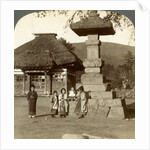 Children in the playground of a village school, Japan by Underwood & Underwood
