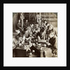 Expert workmen creating designs in cloisonne, Kyoto, Japan by Underwood & Underwood