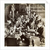 Expert workmen creating designs in cloisonne, Kyoto, Japan by Underwood & Underwood