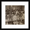 Factory girls decorating cheap pottery for the foreign markets, Kyoto, Japan by Underwood & Underwood
