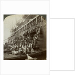 Coaling the Pacific mail SS 'Siberia', at the fortified naval station of Nagasaki, Japan by Underwood & Underwood