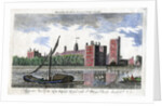 Perspective view of the Arch Bishop's palace, with St Mary's Church, Lambeth by Anonymous