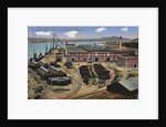 Dockyard workshops and waterfront, Gibraltar by Anonymous