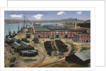 Dockyard workshops and waterfront, Gibraltar by Anonymous