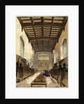 Interior of St John's College Chapel, Cambridge, Cambridgeshire by Anonymous
