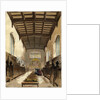 Interior of St John's College Chapel, Cambridge, Cambridgeshire by Anonymous