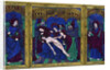 Triptych, champlevé enamel on copper by Anonymous