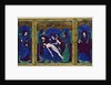 Triptych, champlevé enamel on copper by Anonymous