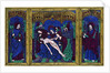 Triptych, champlevé enamel on copper by Anonymous